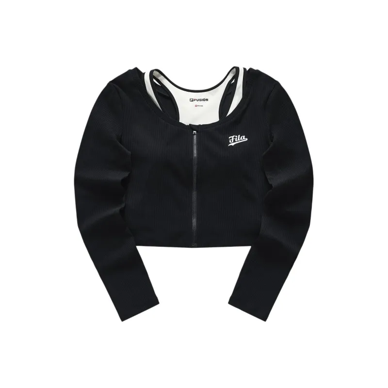 FILA FUSION T Shirt Women's Jet Black-0