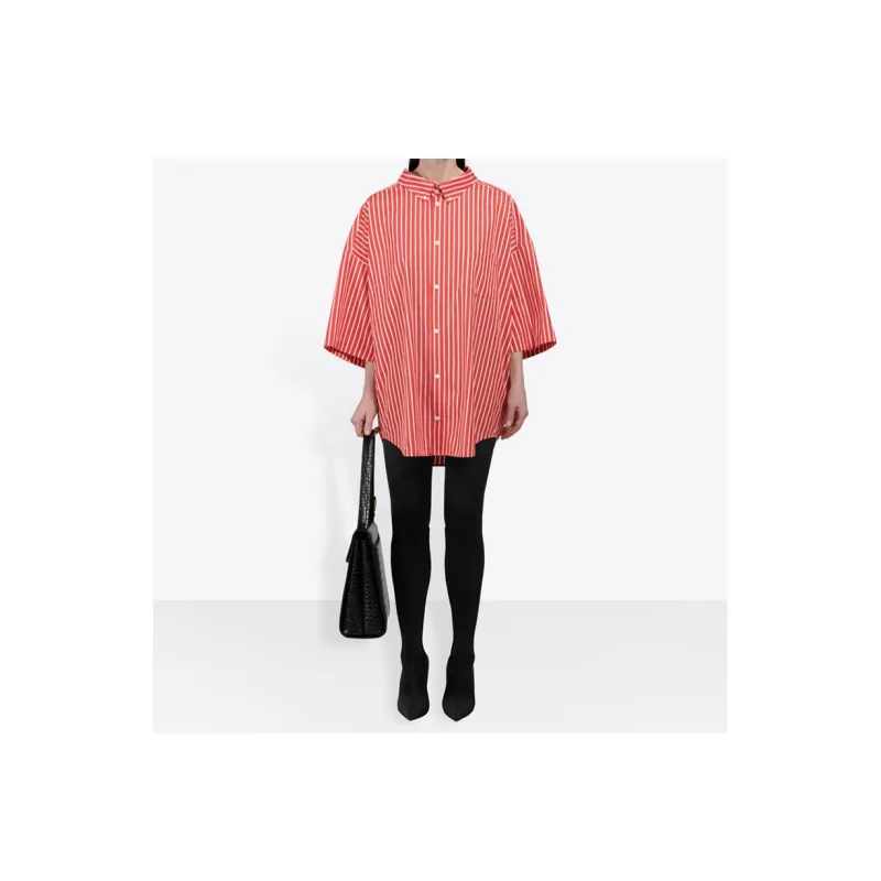 Balenciaga Shirts Women's Orange Red-6