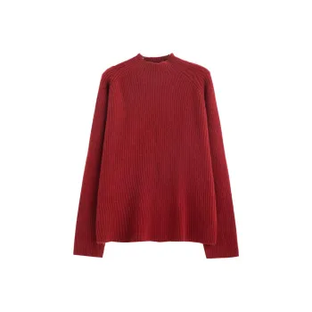 Tonlion Sweater Women's Dark Red
