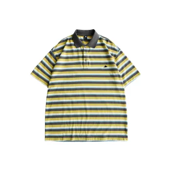 BLUELANDINC Polo Shirts Women's Vintage Yellow