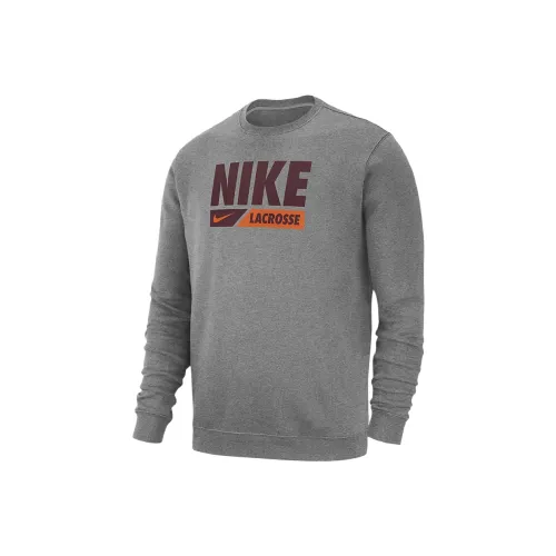 Nike Club Fleece Men's Lacrosse Crew-Neck Pullover Top