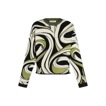 DVF Diane Von Furstenberg Tierna Knit Jacquard Jumper