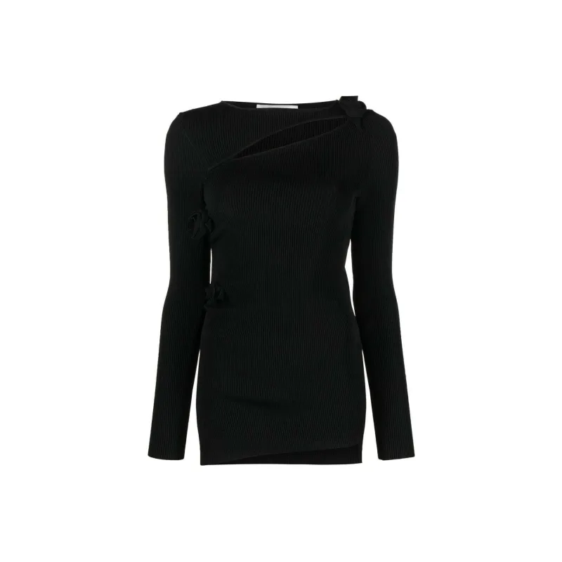 COPERNI Cut Out Asymmetric Crewneck Sweater-0