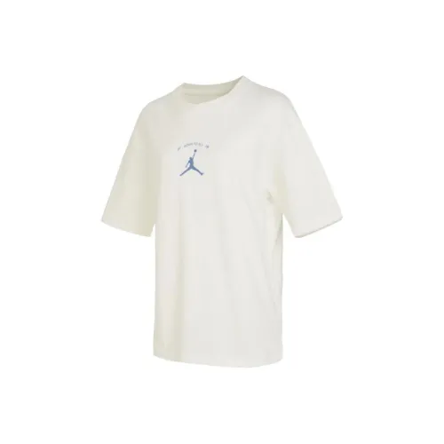 Jordan AS WJESSEN Drop Shoulder Sleeve T Shirt Women's Beige