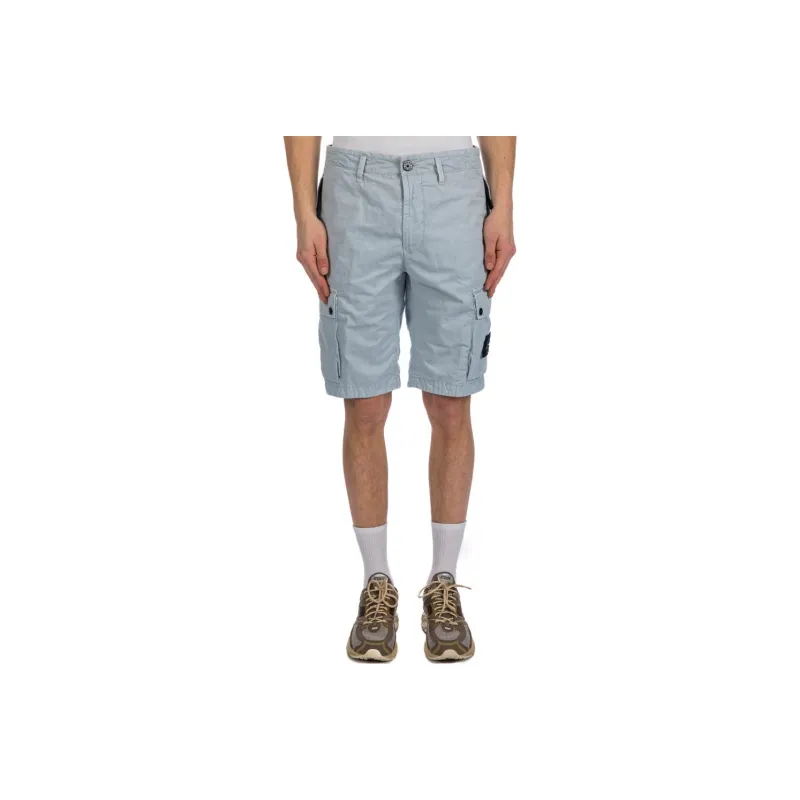STONE ISLAND Casual Shorts Men Blue-0