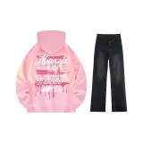 Pink+Black Gray Jeans