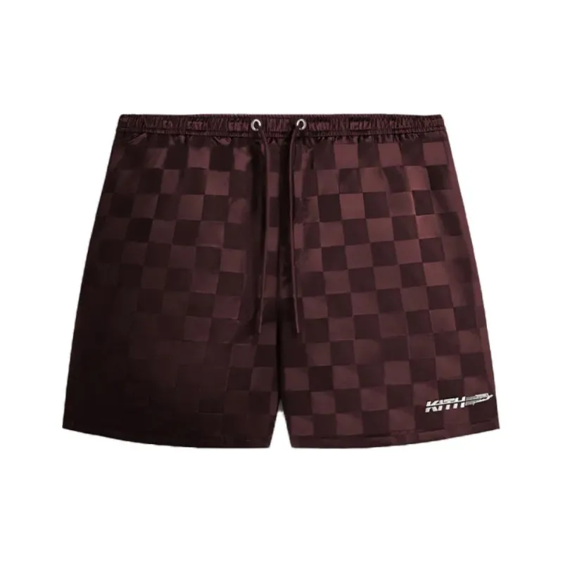 KITH Checkered Satin Collins Short-0