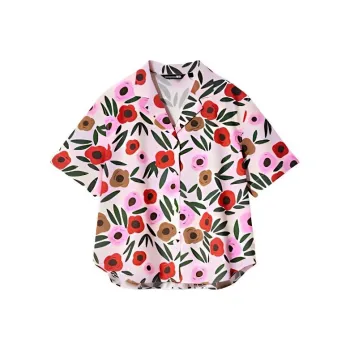 Marimekko X UNIQLO Marimekko Co-brand Shirts Women's Pink