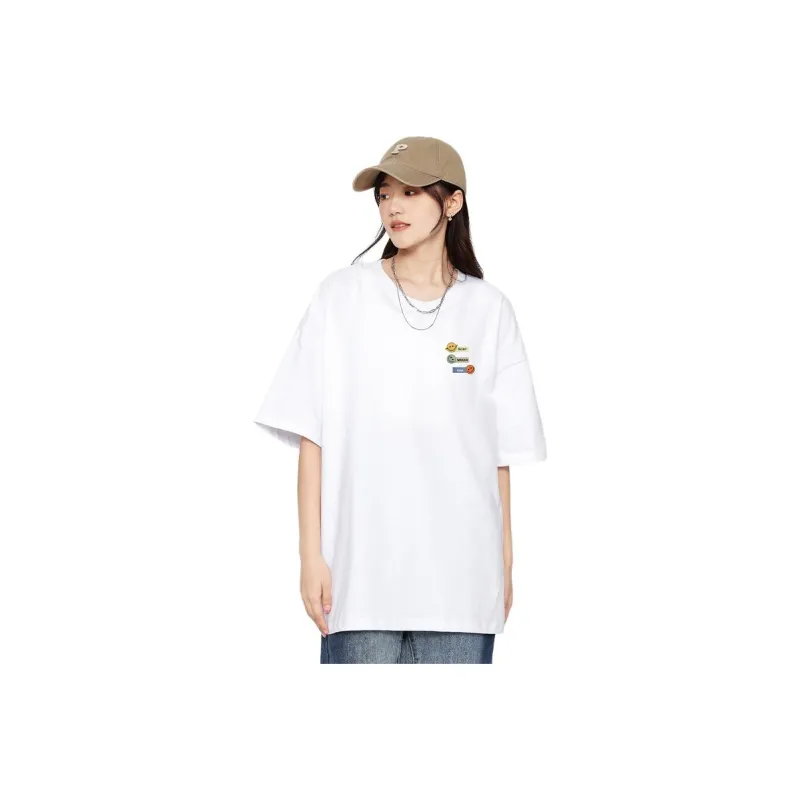Cotton Gene Drop Shoulder Sleeve T Shirt Women's-9