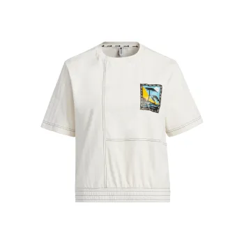Adidas Neo T Shirts Women's Pink White