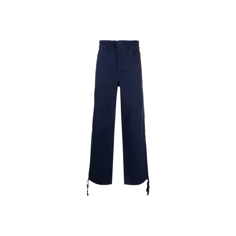 Polo Ralph Lauren Logo patch Straight leg Cotton Trousers-0
