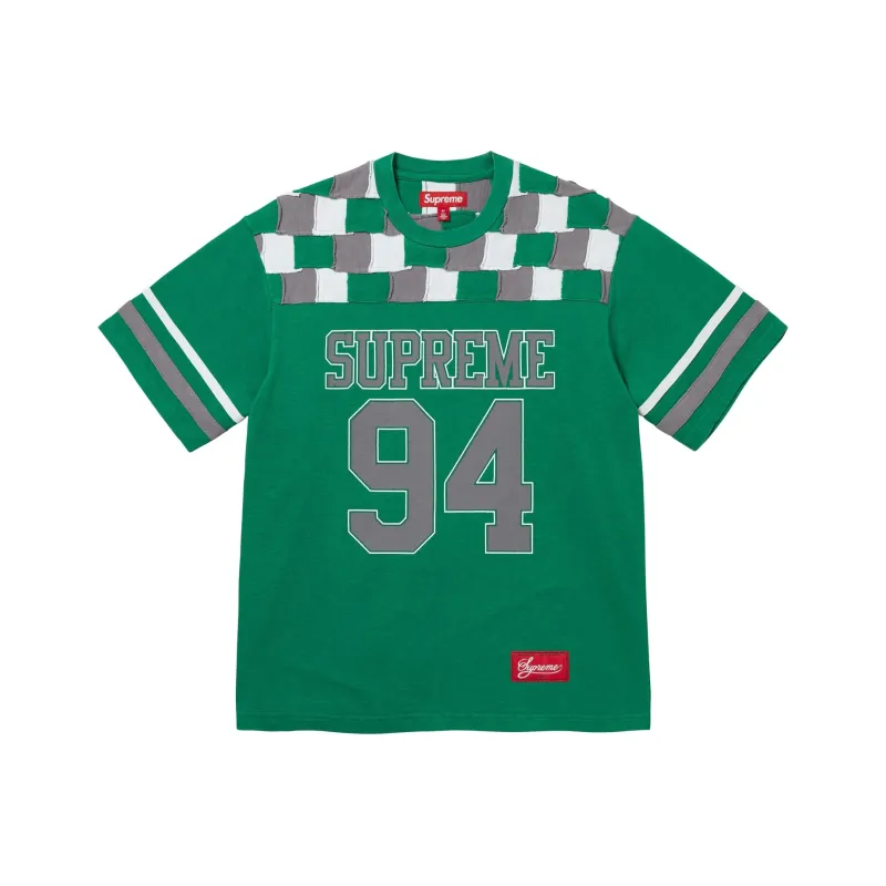 Supreme Patchwork Yoke Football Top-0