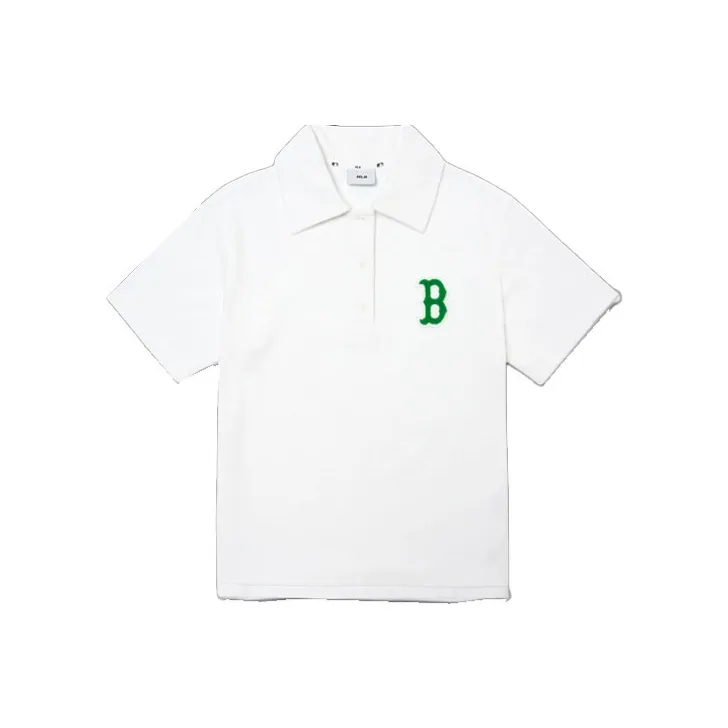 MLB Boston Red Sox Polo Shirt Women's White-0