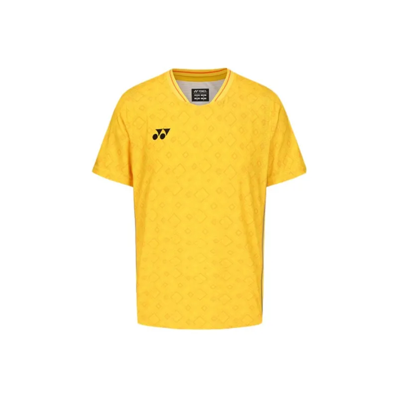 YONEX Contest Series Badminton Clothing Men's Begonia Flower Yellow-0
