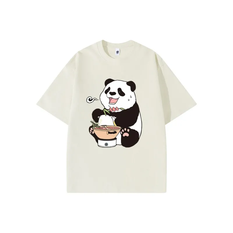 PANDA BASE T Shirts Women's-14