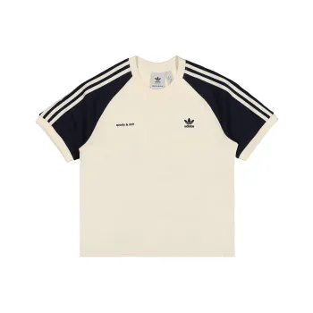 Adidas Originals X Sporty & Rich Ringer Tee Cream/Navy