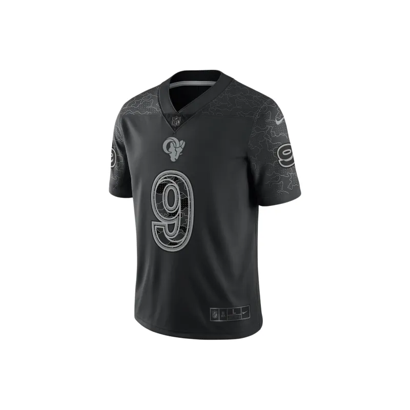 Nike NFL Los Angeles Rams RFLCTV Soccer Jerseys Men's Black-0