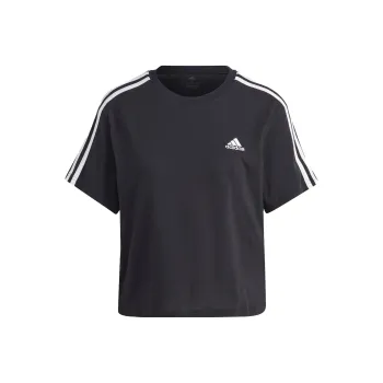 Adidas Drop Shoulder Sleeve T Shirt Women's Black