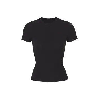 Skims T Shirts Women's Smoke Gray/SOOT