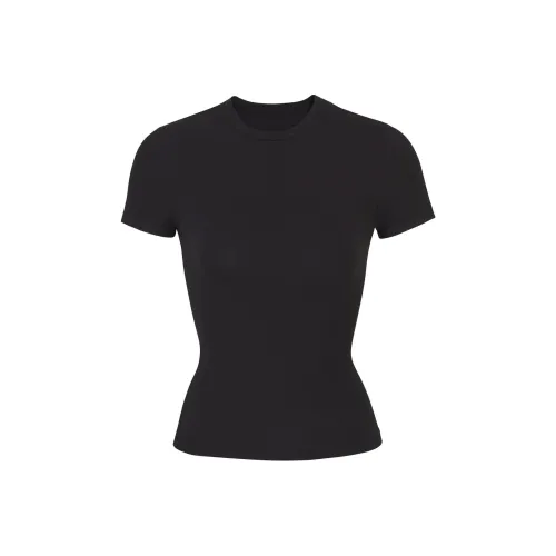 Skims T Shirts Women's Smoke Gray/SOOT
