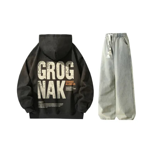 GROGNAK Sweatshirt Sets Unisex