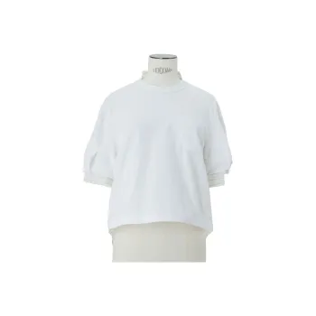 Sacai Striped Panelled T shirt