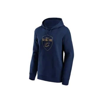 NBA Fanatics Cleveland Cavaliers Mono Logo Graphic Hoodie Sweatshirt Women's Blue
