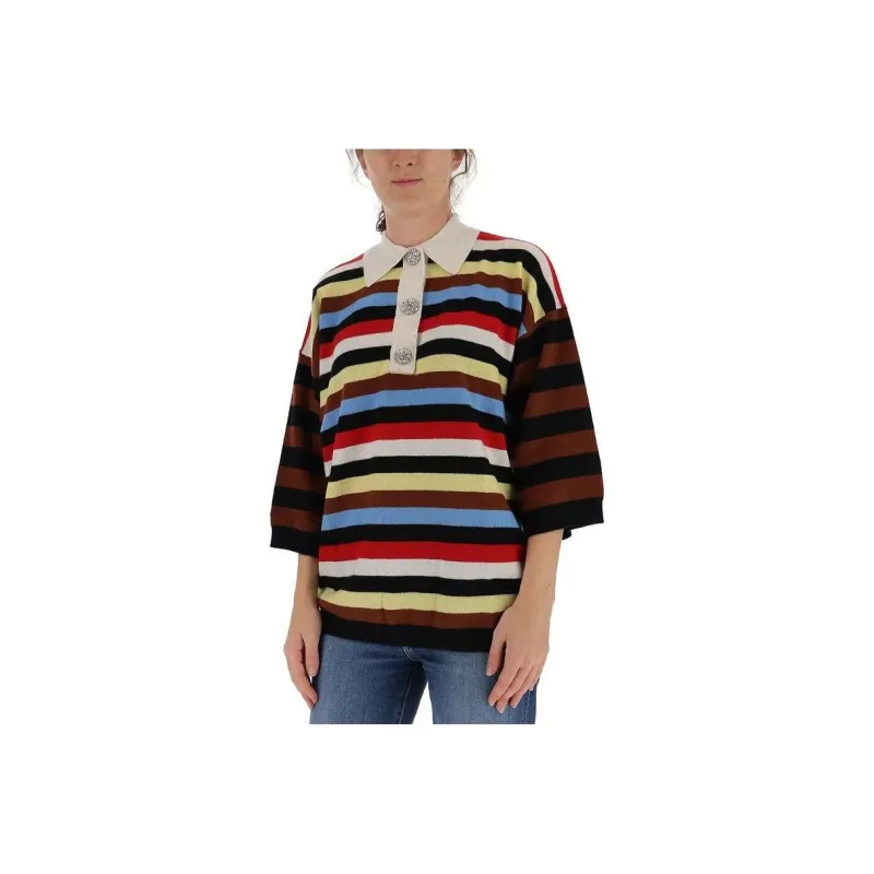 GANNI Sweaters Women's Multicolor Stripes-0