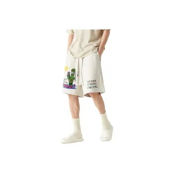 AFTER SCHOOL SPECIAL Casual Shorts Unisex Apricot