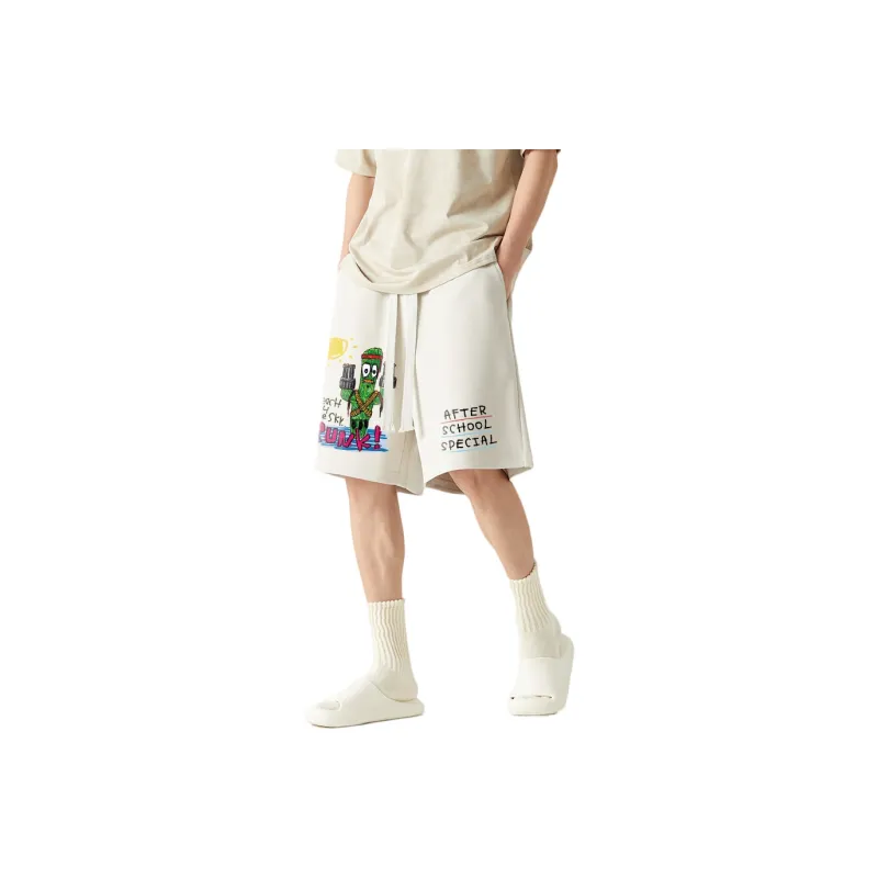 AFTER SCHOOL SPECIAL Casual Shorts Unisex Apricot-0