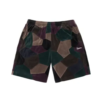 Supreme Patchwork Velour Short