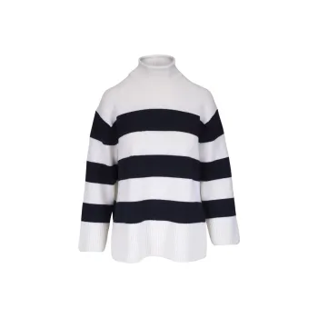 VINCE Roll neck Striped Sweater