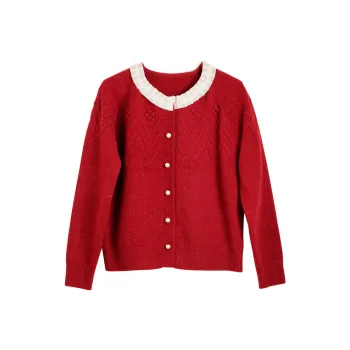Olrain Sweaters Women's Red
