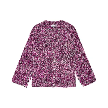 GANNI Fringe Handknit Cardigan