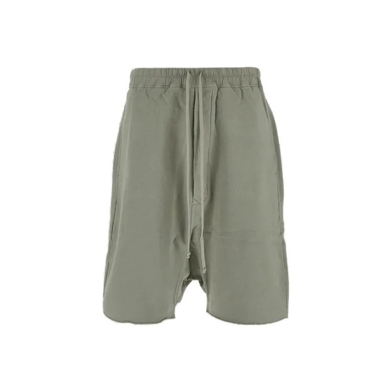 Rick Owens DRKSHDW Drawstring Frayed Hem Shorts-0