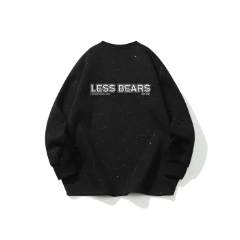 LESS BEARS Sweatshirt Unisex Black