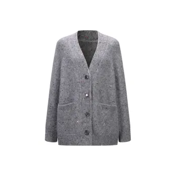 Three Quarters Sweater Women's Gray