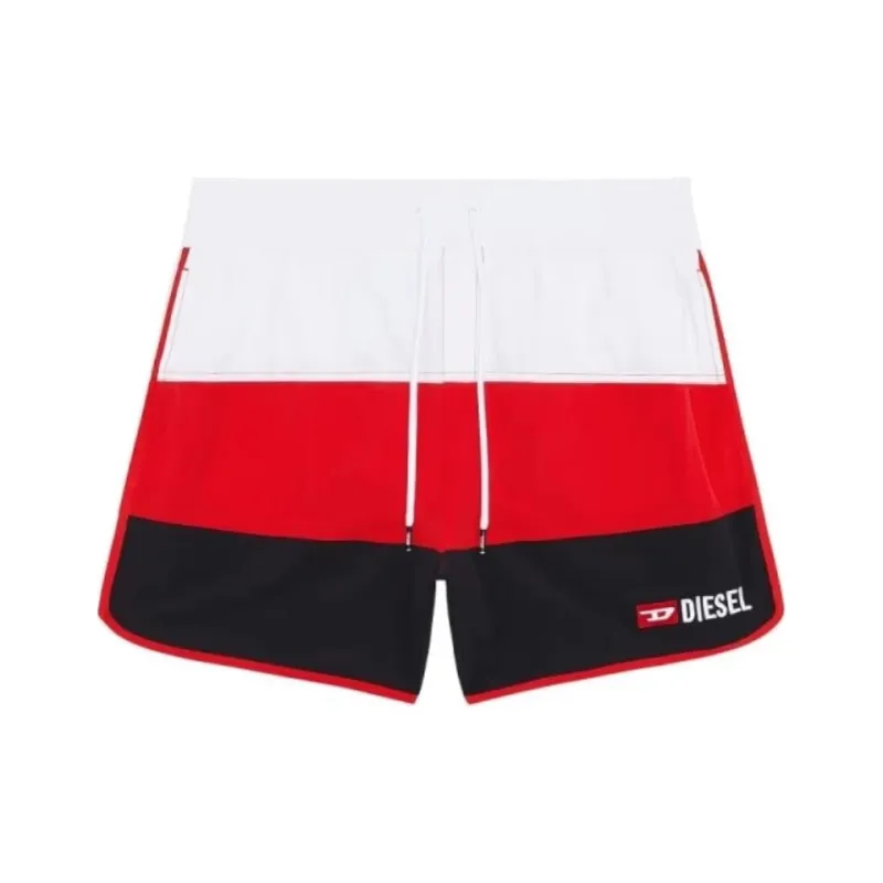 DIESEL Casual Shorts Men's White Red-0