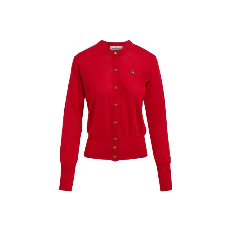 Vivienne Westwood Bea Cardigan Sweater Women's Red-0