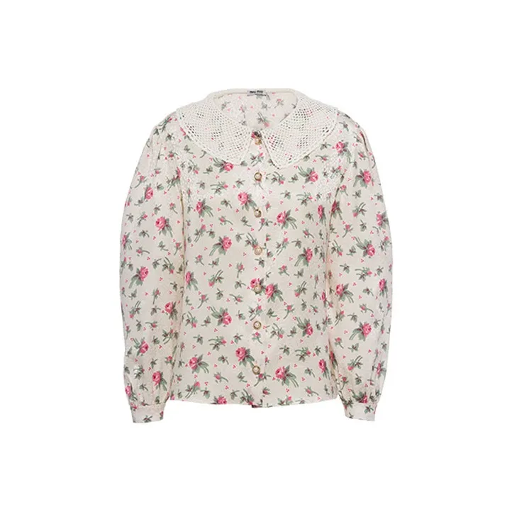 MIU MIU Shirts Women's Cream-0