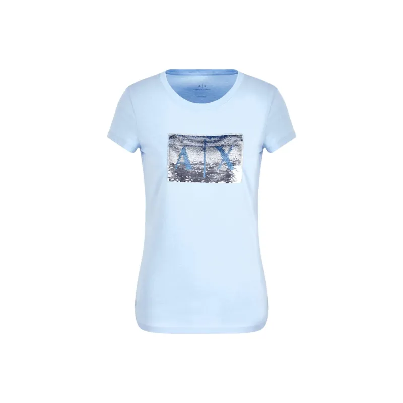 ARMANI EXCHANGEAE Regular T Shirt Women's Blue-0
