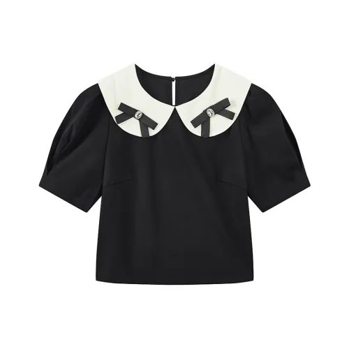 Yu Qianwen T Shirt Women's Black