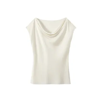 H YXIANG T Shirts Women's Ecru