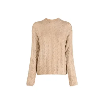 VINCE Cable-knit Drop-shoulder Jumper