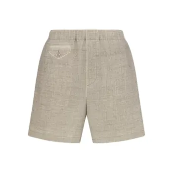 DIOR SS25 Summer Men's Clothing Collection Casual Shorts Men's Beige