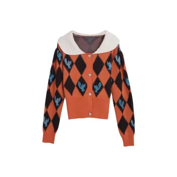 Olrain Sweaters Women's Orange