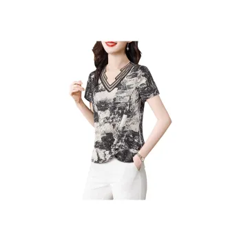 Cypress House T Shirt Women's Ink Wash Multicolor