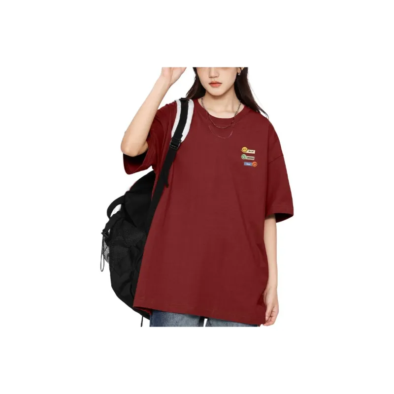 Cotton Gene Drop Shoulder Sleeve T Shirt Women's-0