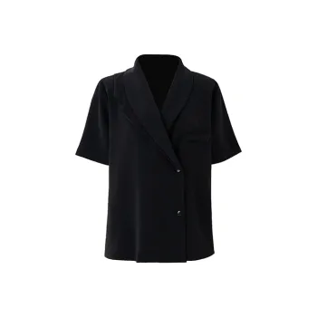SOON FLOWER Shirt Summer Women's Black