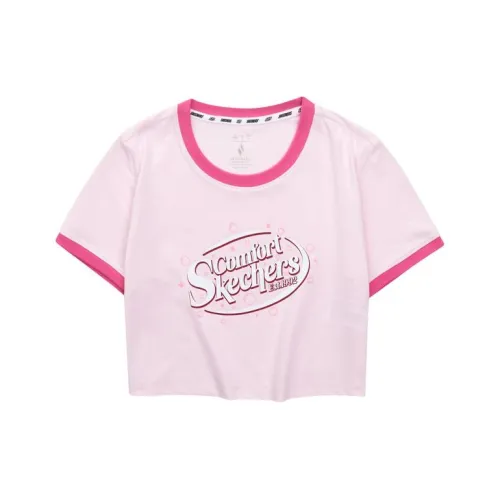 Skechers T Shirt Women's Light Pink Red